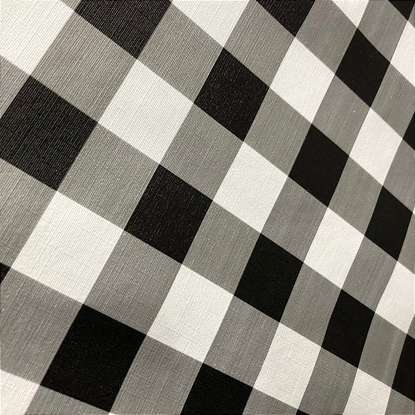 Plástico Térmico Estampado - Xadrez Preto e Branco - Tiradentes Têxtil -  Sua melhor opção em tecidos online