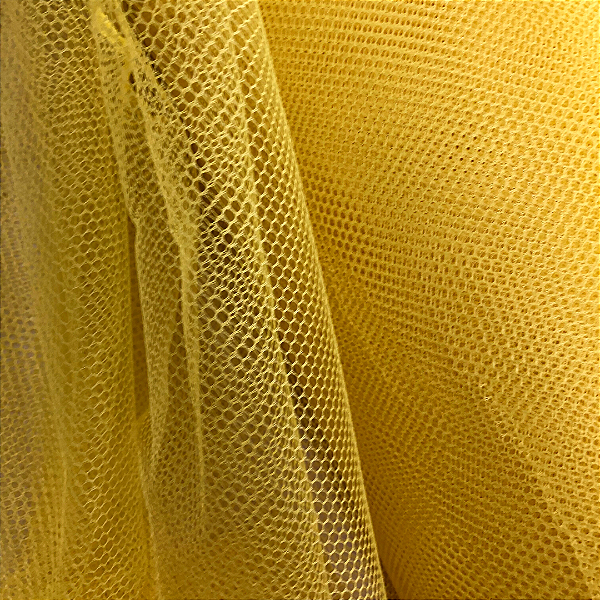 Tecido Filó Tule Para Armação - Amarelo - 2,80m de Largura