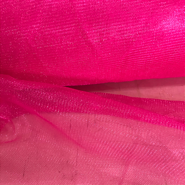Tule Dori Shine - Pink - 1,50m de Largura