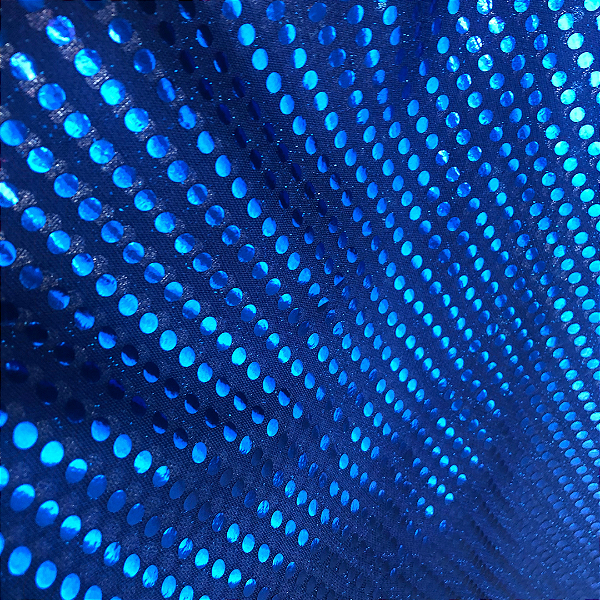 Tecido Paetê Fantasia - Azul Royal - 1,10m de Largura