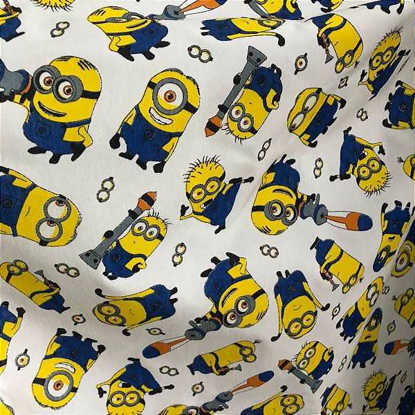 Tricoline Estampado Misto - Minions