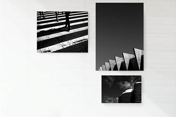 Kit placas "Linhas e curvas, Pilares e Figura Plana"