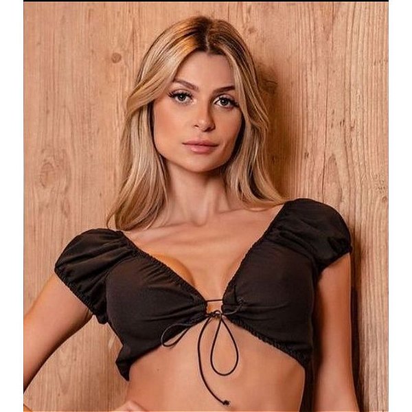 Blusa Cropped Cigana Anna com e sem Manga