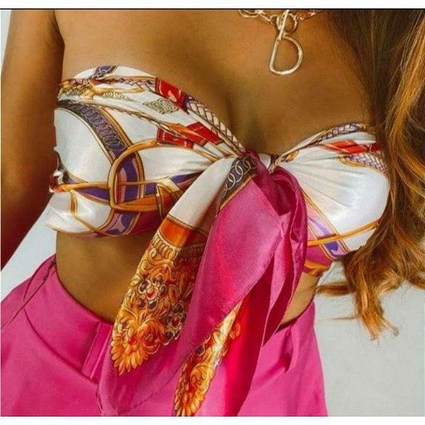 Lenço  Bandana em Cetim  Varios Modelos e Cores