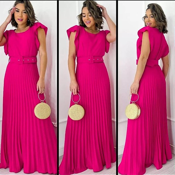 Vestido Feminino Longo  Prizado com Bojo.