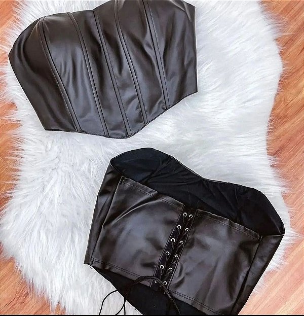 Cropped Top Corselet com bojo