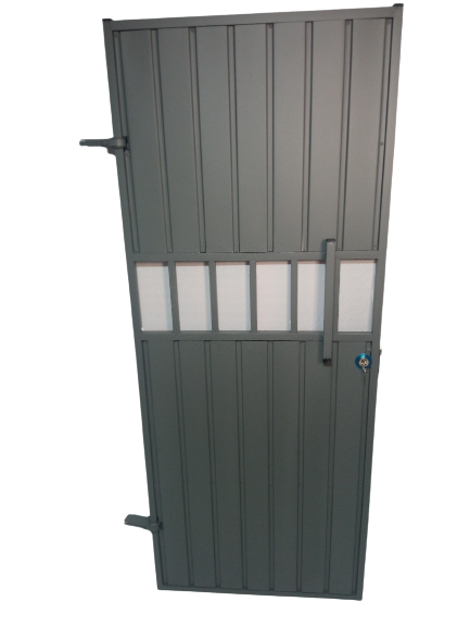 Portão Social Com Abertura Central