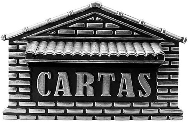 Caixa De Correios Correspondencia Plastico n°4 Prata Grade Muro