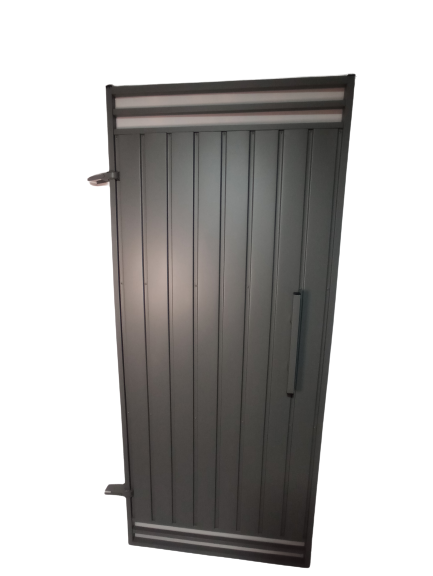 Portão Social Reforçado Com Abertura Superior e Inferior Chapa 22