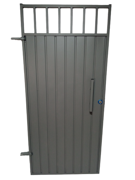 Portão Social Reforçado Com Abertura Superior Em Chapa 18