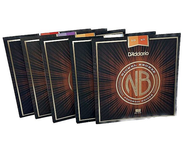 Encordoamento Violão Aço - D'Addario NB Nickel Bronze