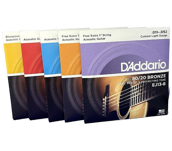Encordoamento Violão Aço Bronze 80/20 - D'Addario EJ