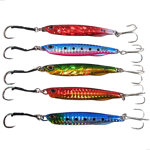 Kit 5 Isca Artificial Speed Jig 7,5cm 40g