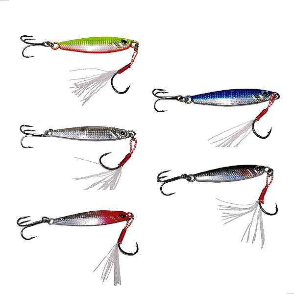 Kit 5 Isca Artificial Speed Jig 6cm 20g