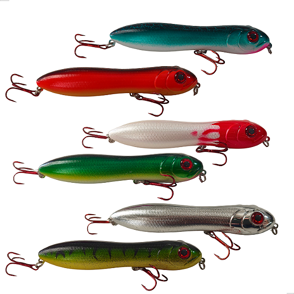 Kit 6 Isca Artificial Zara Snake 10cm 17g