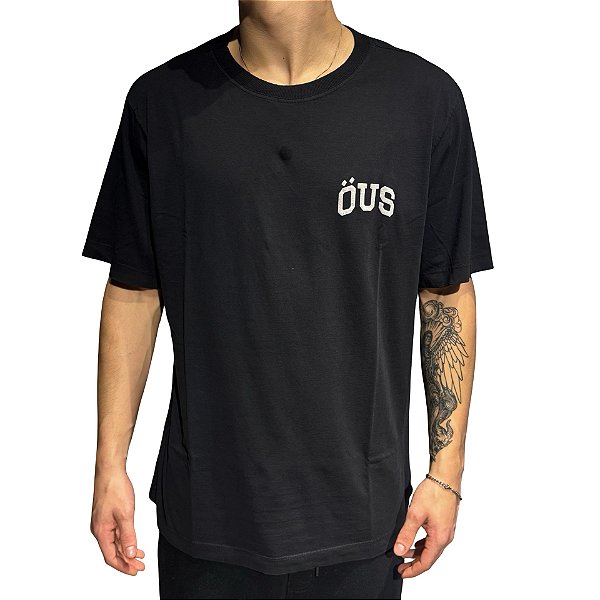 Camiseta OUS Polvo Stonada Preto