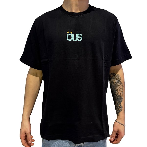 Camiseta OUS Semi Logo Desgaste Preto