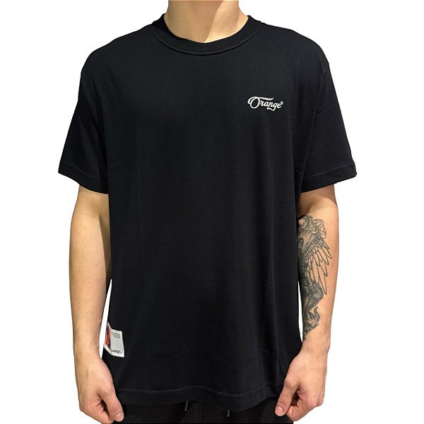 Camiseta Orange Crafted Breakfast Preto