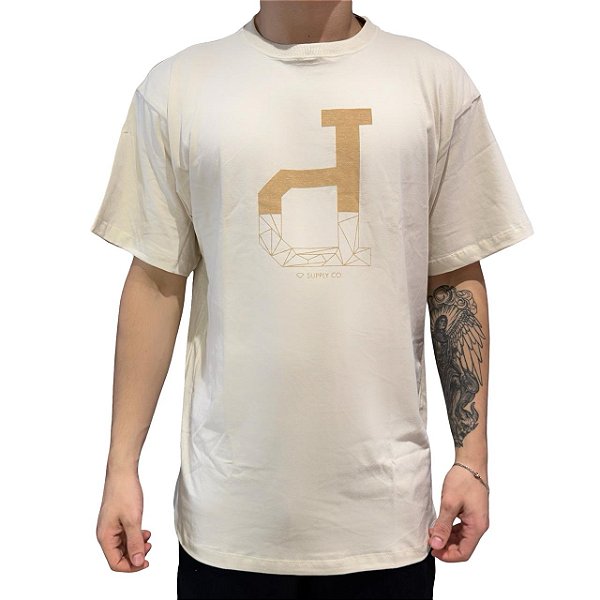 Camiseta Diamond Fractal Un Polo Off White