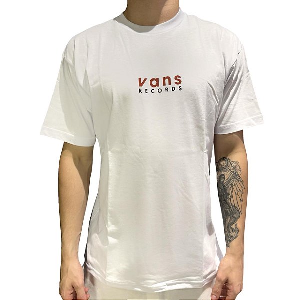 Camiseta Vans Records Ss Branco