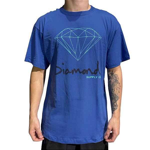 Camiseta Diamond Og Sign Azul