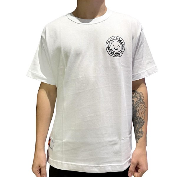 Camiseta Orange Hype Lab Branco