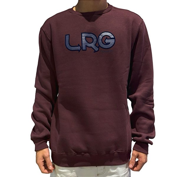 Moletom LRG Careca Overground Inventive Crew Vinho