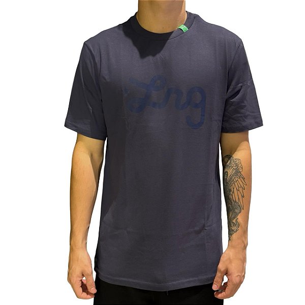 Camiseta LRG Western Script Azul