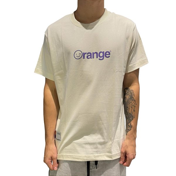 Camiseta Orange Core Smile Bege