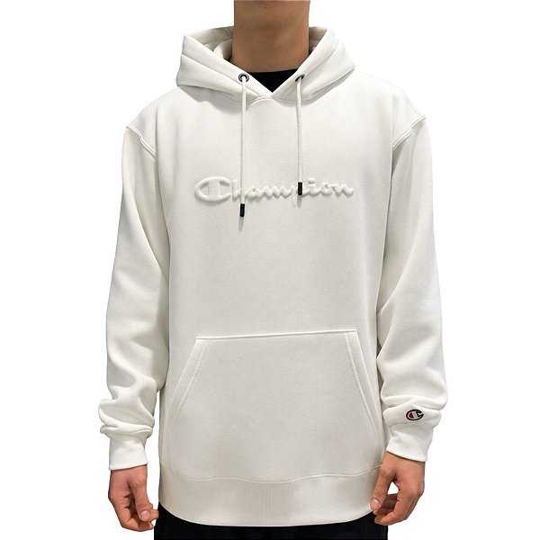Moletom Champion Canguru Embossing Off White