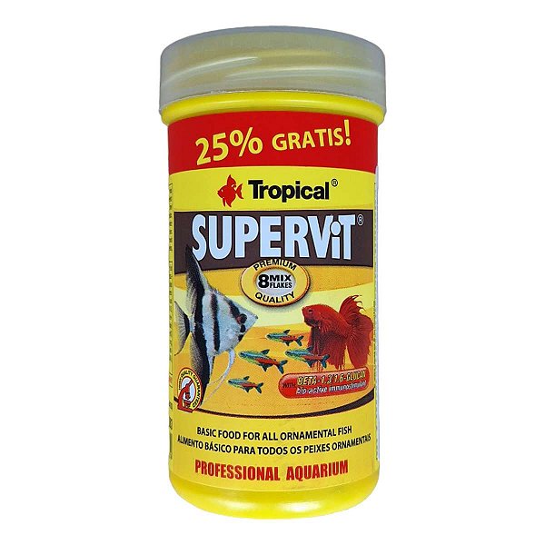 Ração Para Peixes Tropical Supervit Flakes