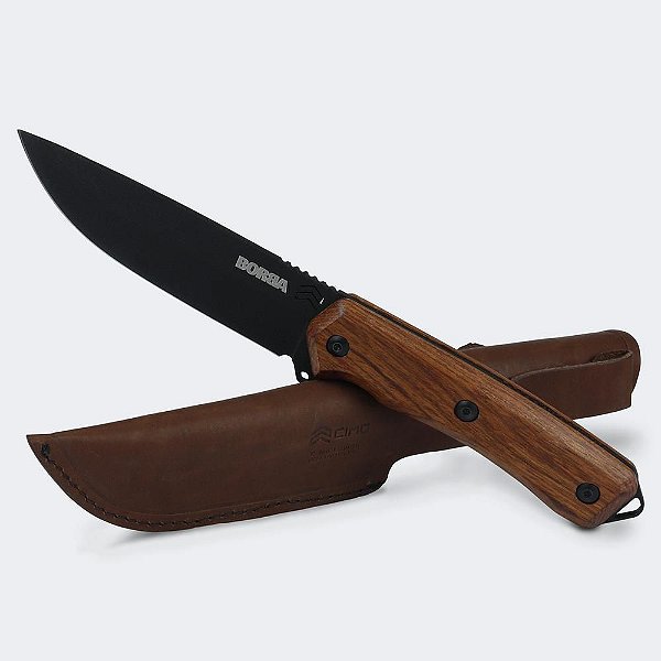 Faca Cimo Borba Carbono 5" cb madeira bainha - 4041/5 MAD-PT