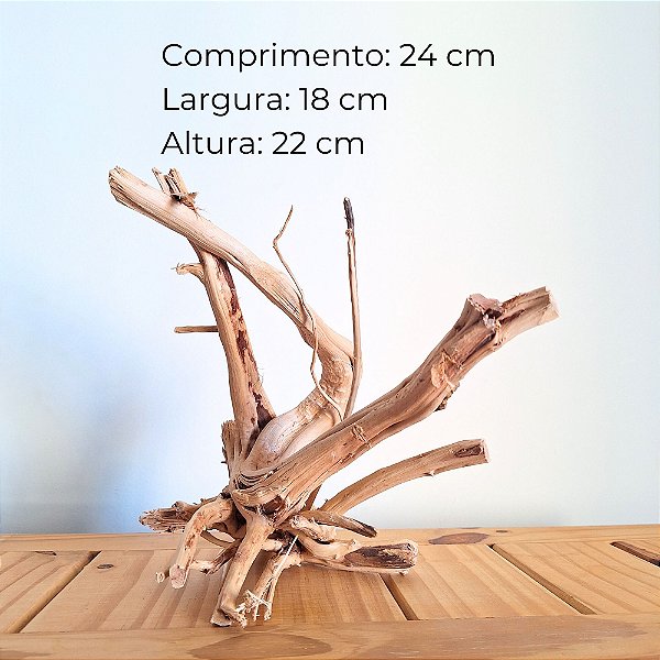 Raiz Natural Para Decoração de Aquários - Ocean Tech