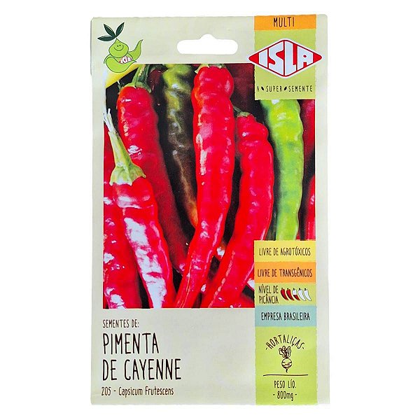 Semente de Pimenta de Cayenne 0,8 g - Isla Multi 205.21