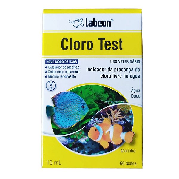 Teste de Cloro Para Aquários Alcon Labcon Clorotest