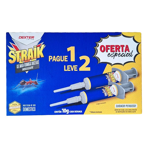 Straik Gel Mata Formiga 10g Compre 1 Leve 2