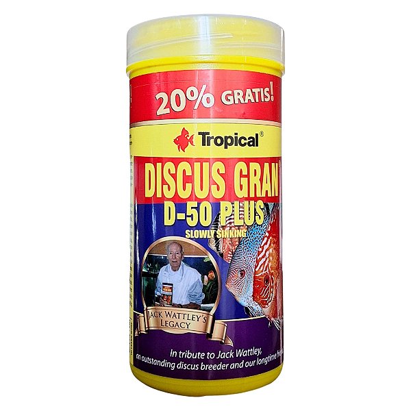 Ração Para Peixes Discus Gran D-50 PLUS - Tropical