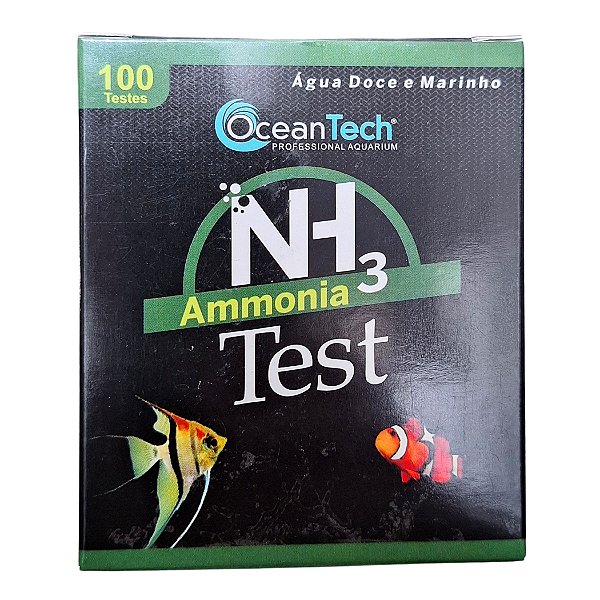 Teste de Amônia NH3 Para Aquários de Água Doce e Marinho - Ocean Tech
