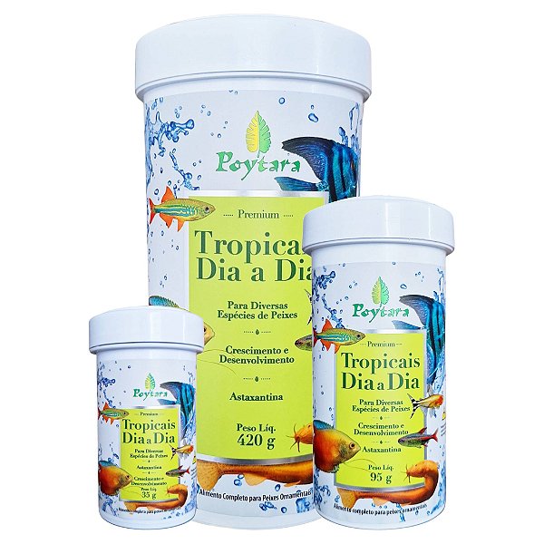 Ração Para Peixes Poytara Tropicais Dia A Dia