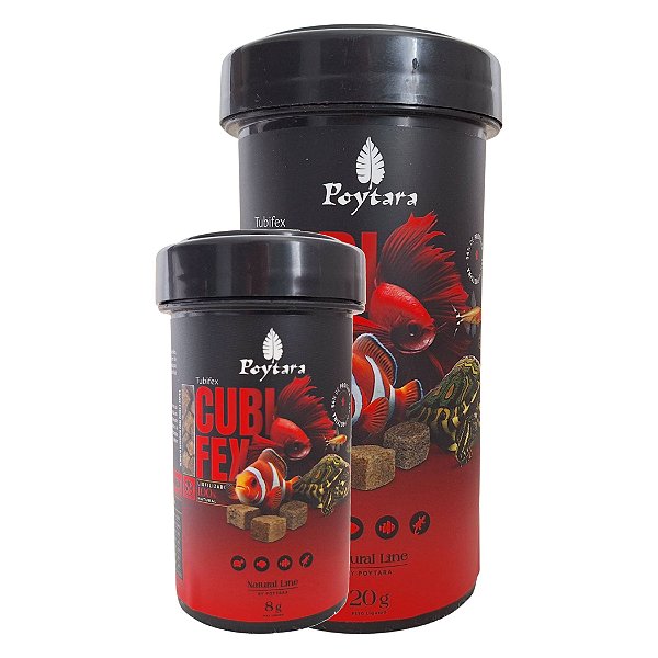 Ração Para Peixes Poytara Cubifex Natural Line