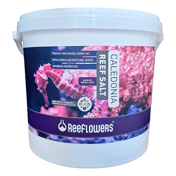 Sal Para Aquário Marinho Caledonia Reef Salt 6,5 kg - ReeFlowers