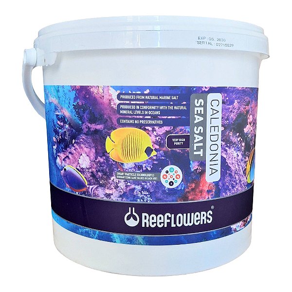 Sal Para Aquário Marinho Caledonia Sea Salt 6,5 kg - ReeFlowers
