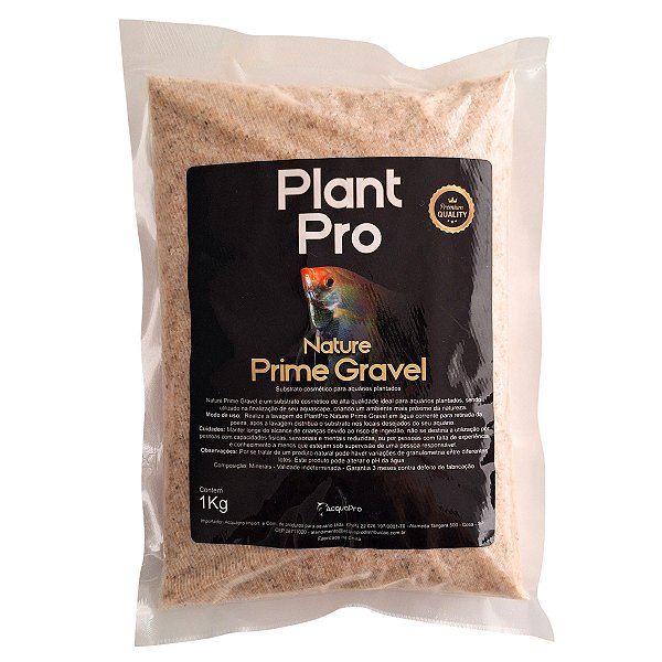 Substrato Para Aquários PlantPro Nature Prime Gravel Crystal (0,5 mm) 1 kg