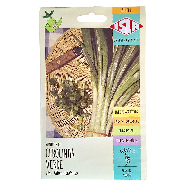 Semente de Cebolinha Verde 0,9 g - Isla Multi 85.21
