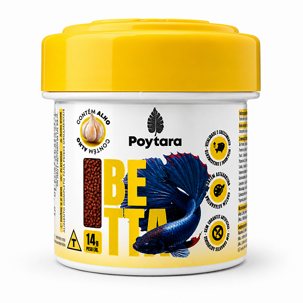 Ração Para Peixes Poytara Betta 14 g