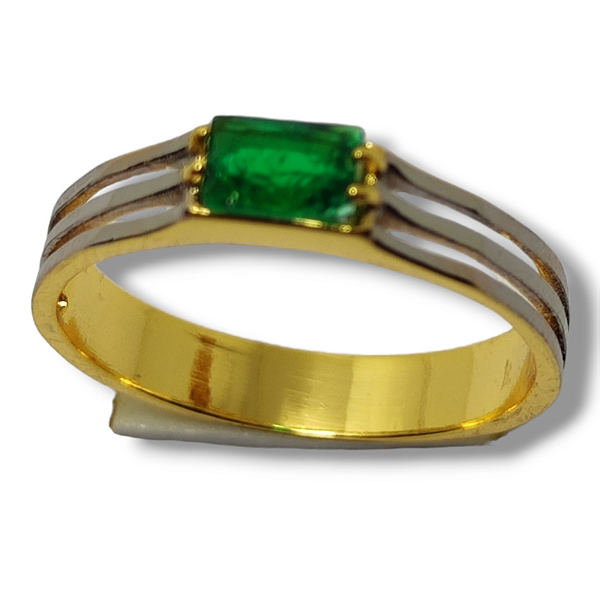 Anel cravejado verde