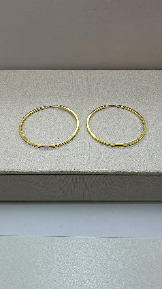 ARGOLA FIO QUADRADO 4,8cm