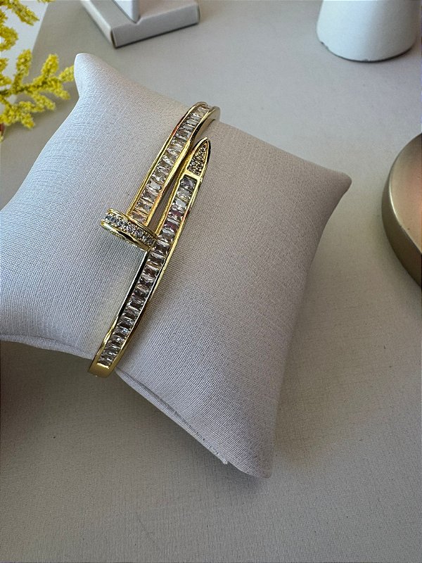 Bracelete Cravejado com Zircônia