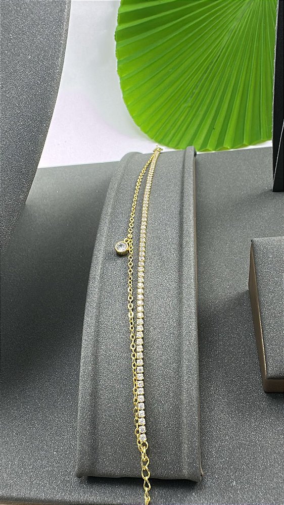 PULSEIRA MALHA DUPLA ZIRCÔNIA