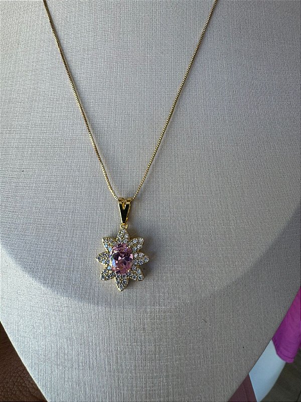 CORRENTE COM PINGENTE DE ZIRCÔNIA